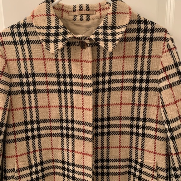 RARE Burberry Iconic Nova Check Wool Coat - Picture 2 of 6